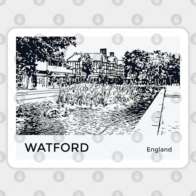 Watford England Sticker by Lakeric